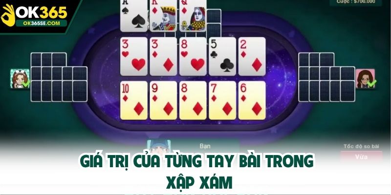 Giá trị của từng tay bài trong xập xám