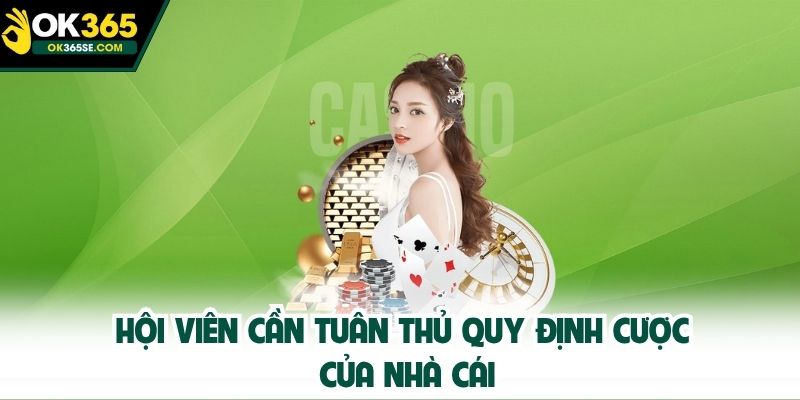 Hội viên cần tuân thủ quy định cược của nhà cái