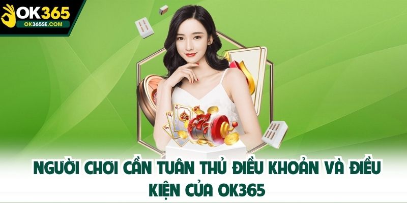 Người chơi cần tuân thủ điều khoản và điều kiện của OK365